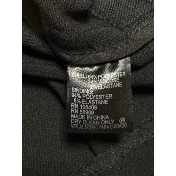 Antonio Melani Micheal’s Black With Gold Zipper Moto Jacket Blazer Cropped Chic - Picture 9 of 10